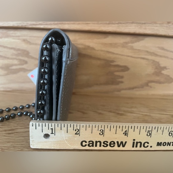 ZARA Silver Textured Crossbody with Bead Chain - Picture 8 of 13